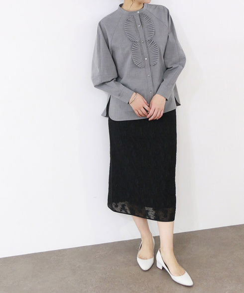 再入荷【SOI-MeME】pleats jabot blouse